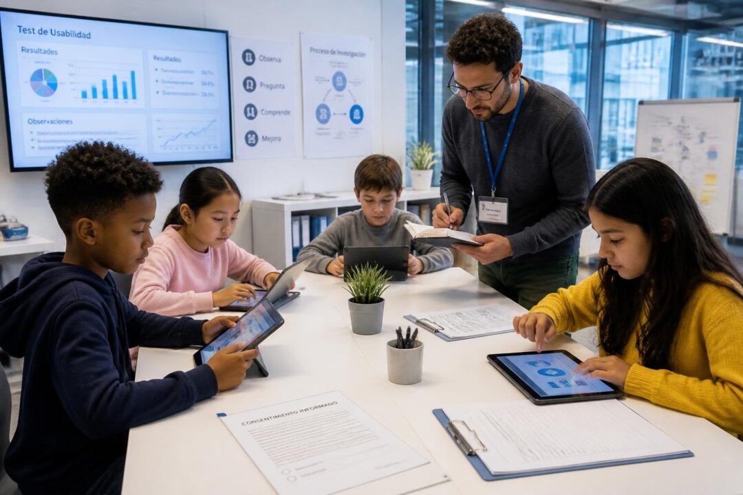 descubre cómo realizar un test de usabilidad con niños en tablet, incluyendo el protocolo a seguir, el consentimiento necesario y el análisis detallado de los resultados para optimizar la experiencia de usuario.